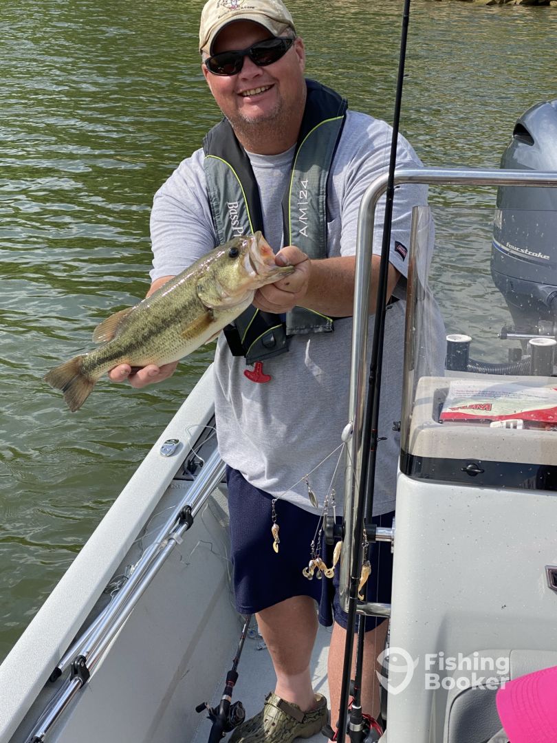Largemouth bass from the boat